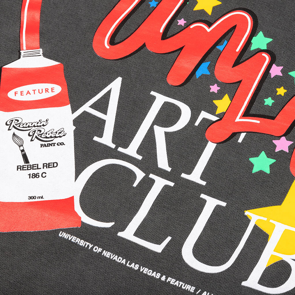 Feature x UNLV Art Club Hoodie - Pigment Black - Image 4