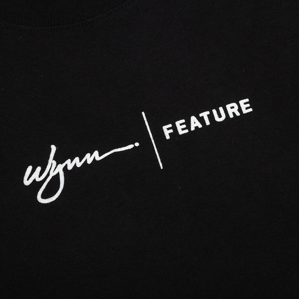Feature x Wynn Logo Lock Up Tee - Black - Image 3