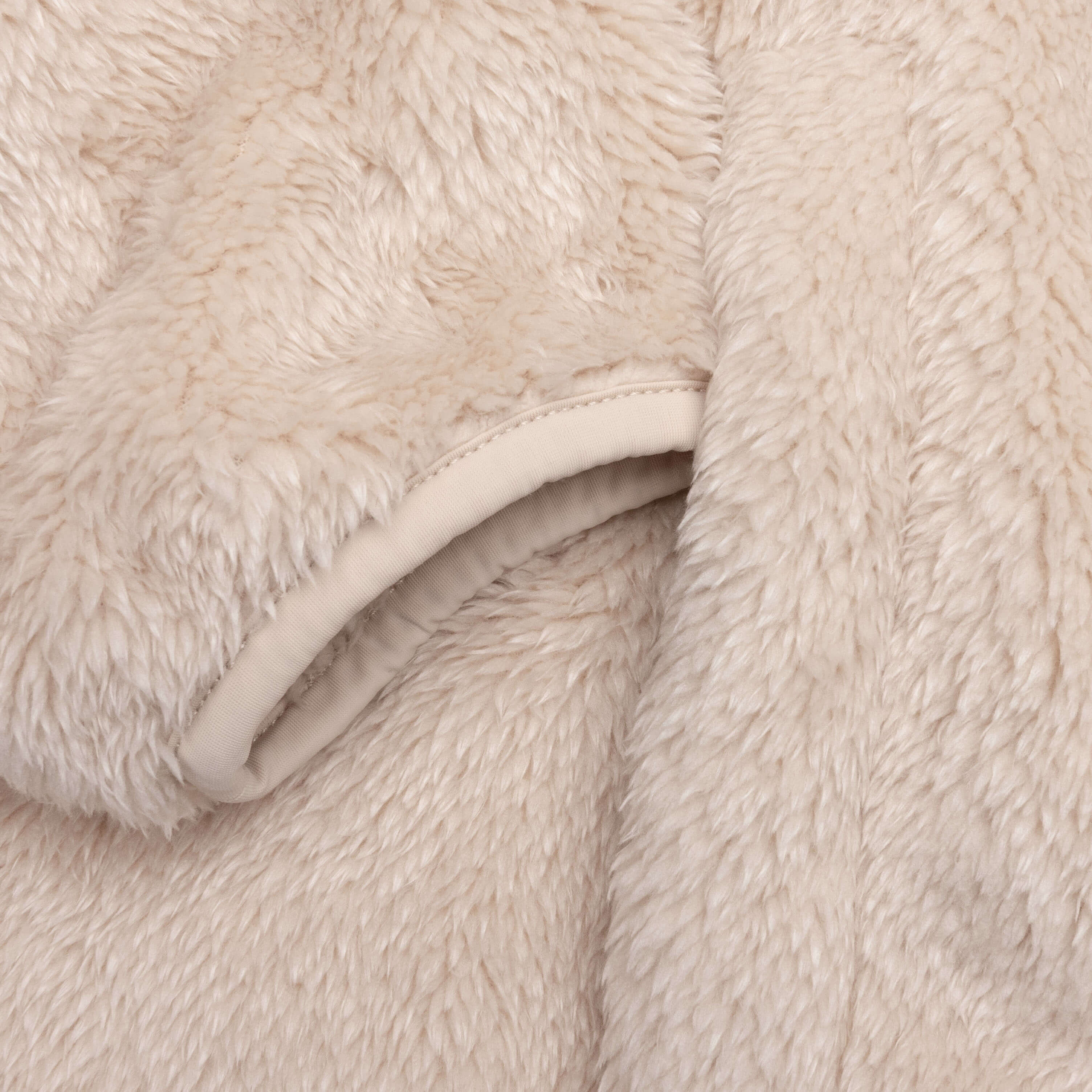 Fleece 3/4 Zip - Cream - Image 5