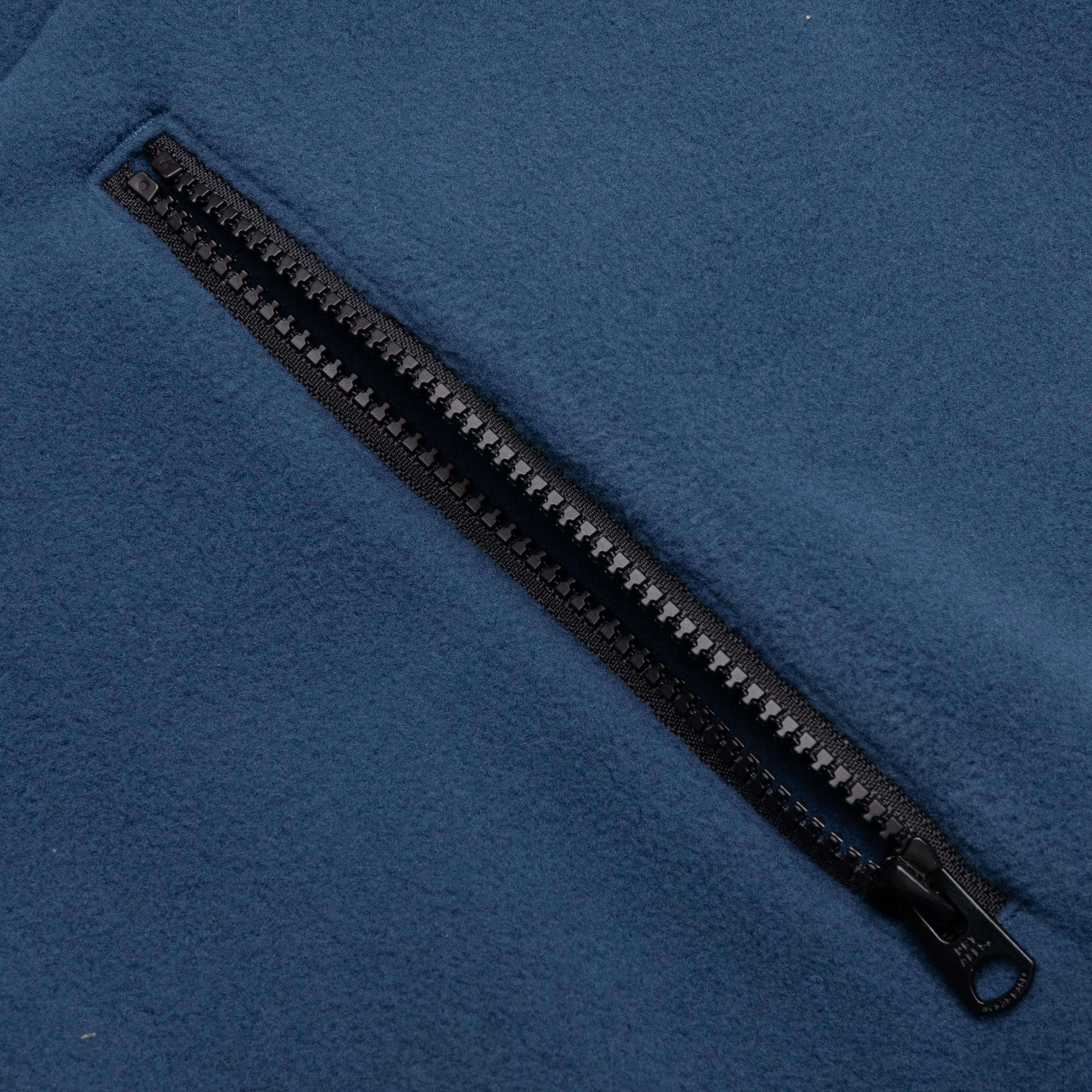 Fleece Half Zip Jacket - Navy - Image 4