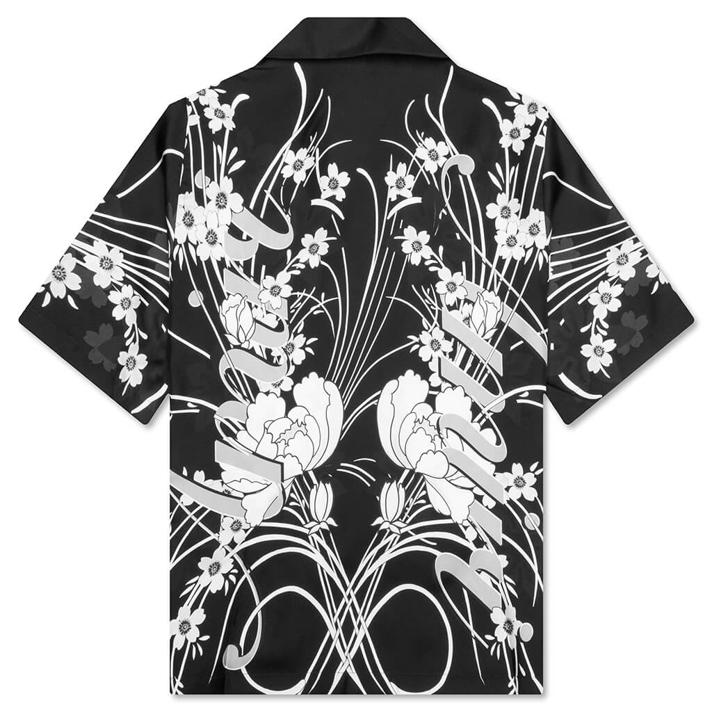 Floral Bowling Shirt - Black - Image 2