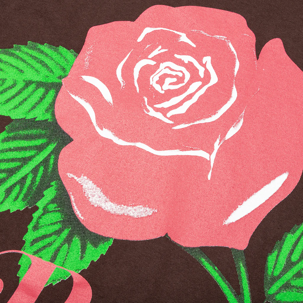 Flower Love S/S Tee - Chocolate - Image 4