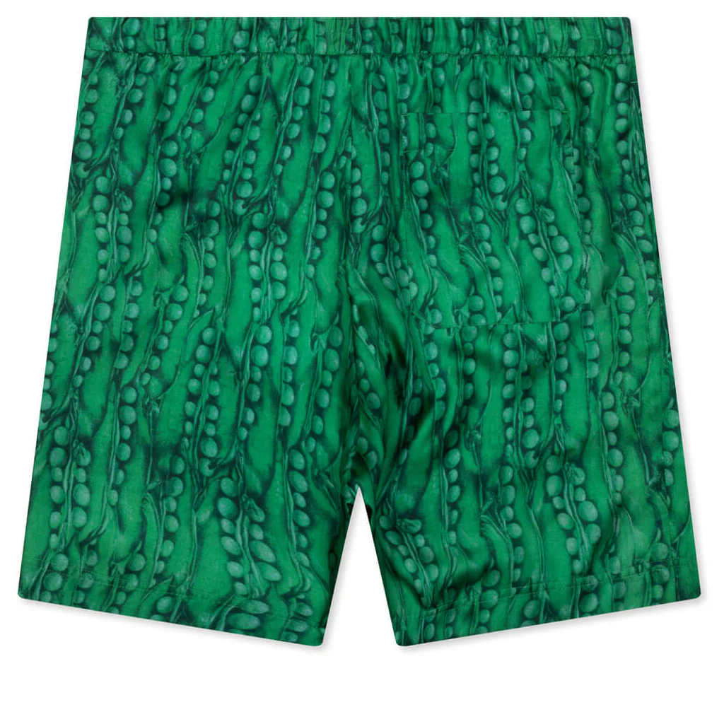 Formal Elasticated Shorts - Green - Image 2