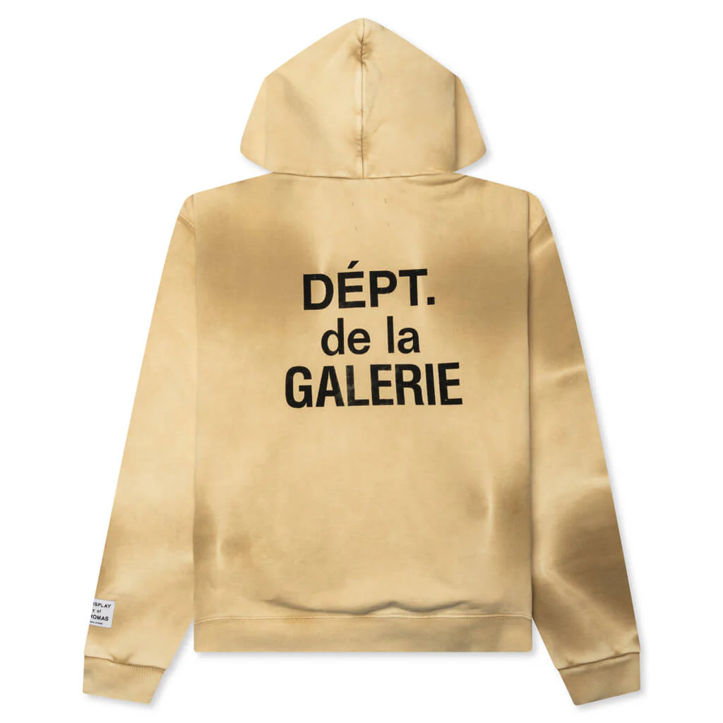 French Zip Hoodie - Tan - Image 2