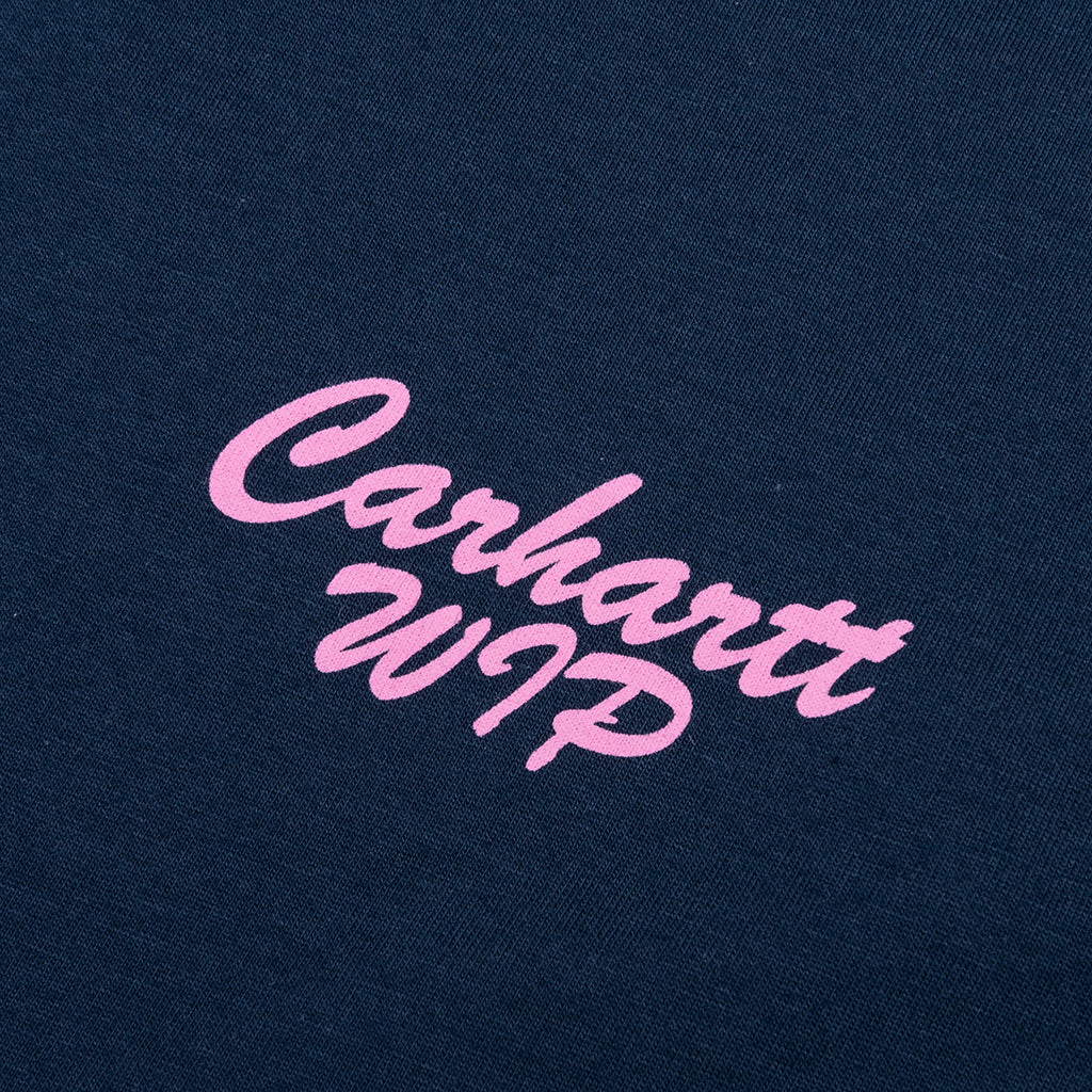 Friendship S/S T-Shirt - Air Force Blue/Light Pink - Image 3