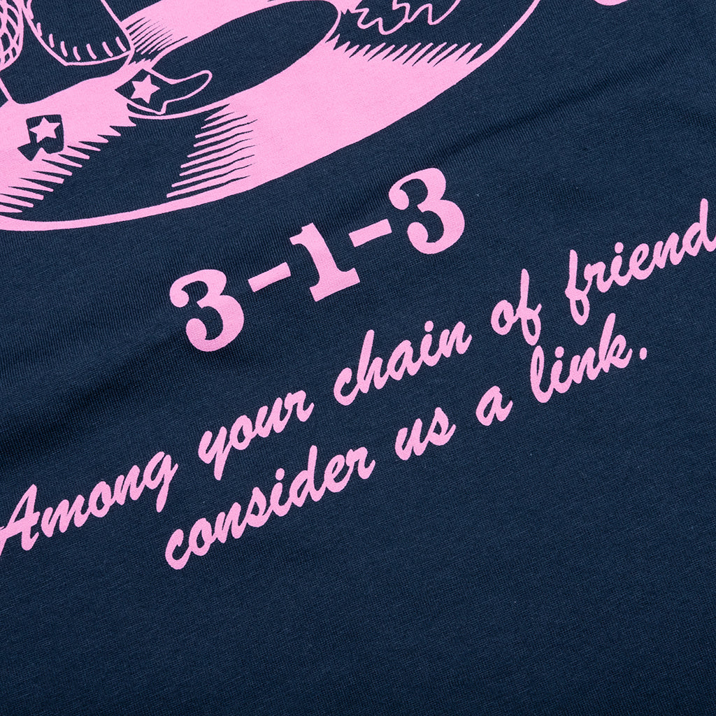 Friendship S/S T-Shirt - Air Force Blue/Light Pink - Image 5