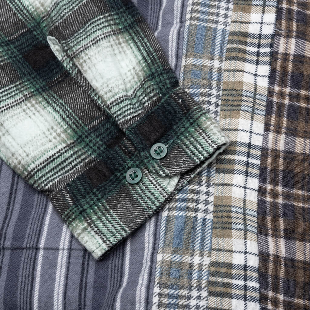 Flannel Shirt 7 Cuts Wide Shirt - Assorted - Image 4