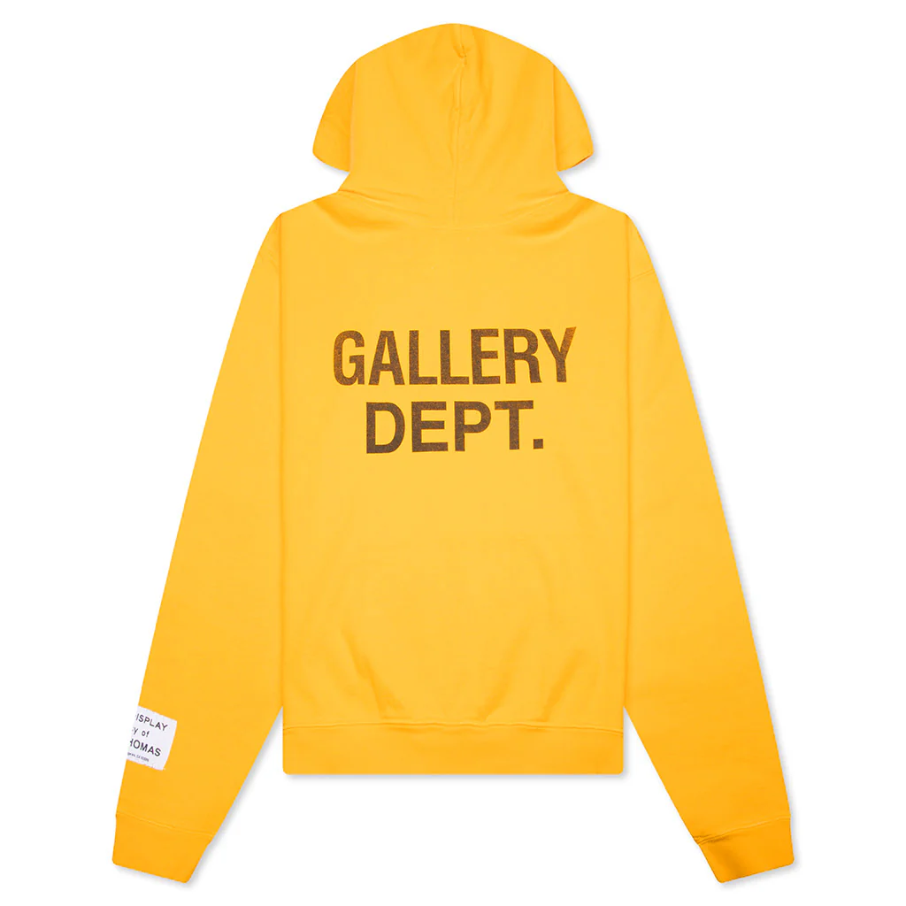 90's GD Logo Hoodie - Gold - Image 2