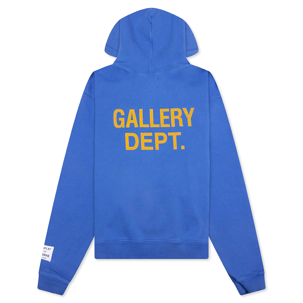 90's GD Logo Hoodie - Royal - Image 2