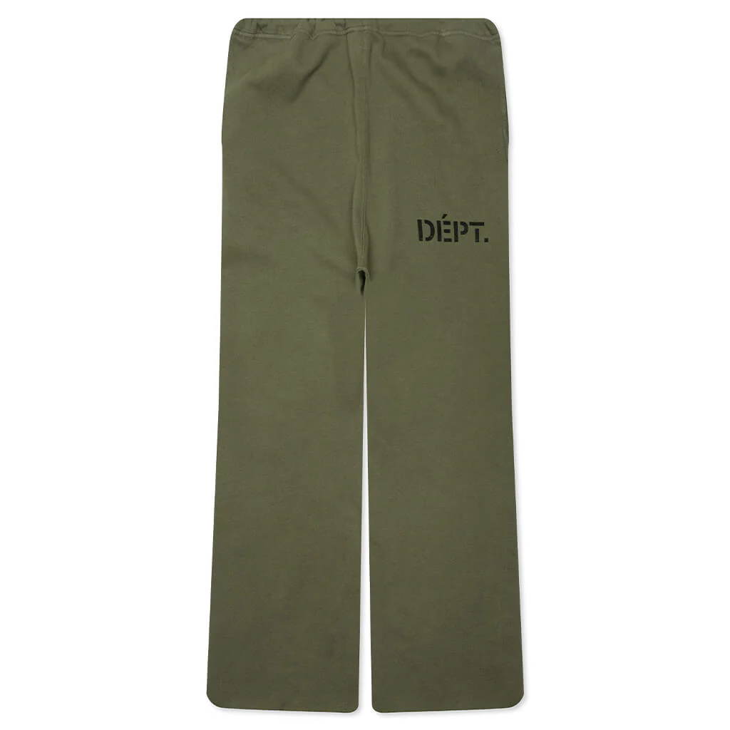 Drop Crotch Sweatpants - Olive