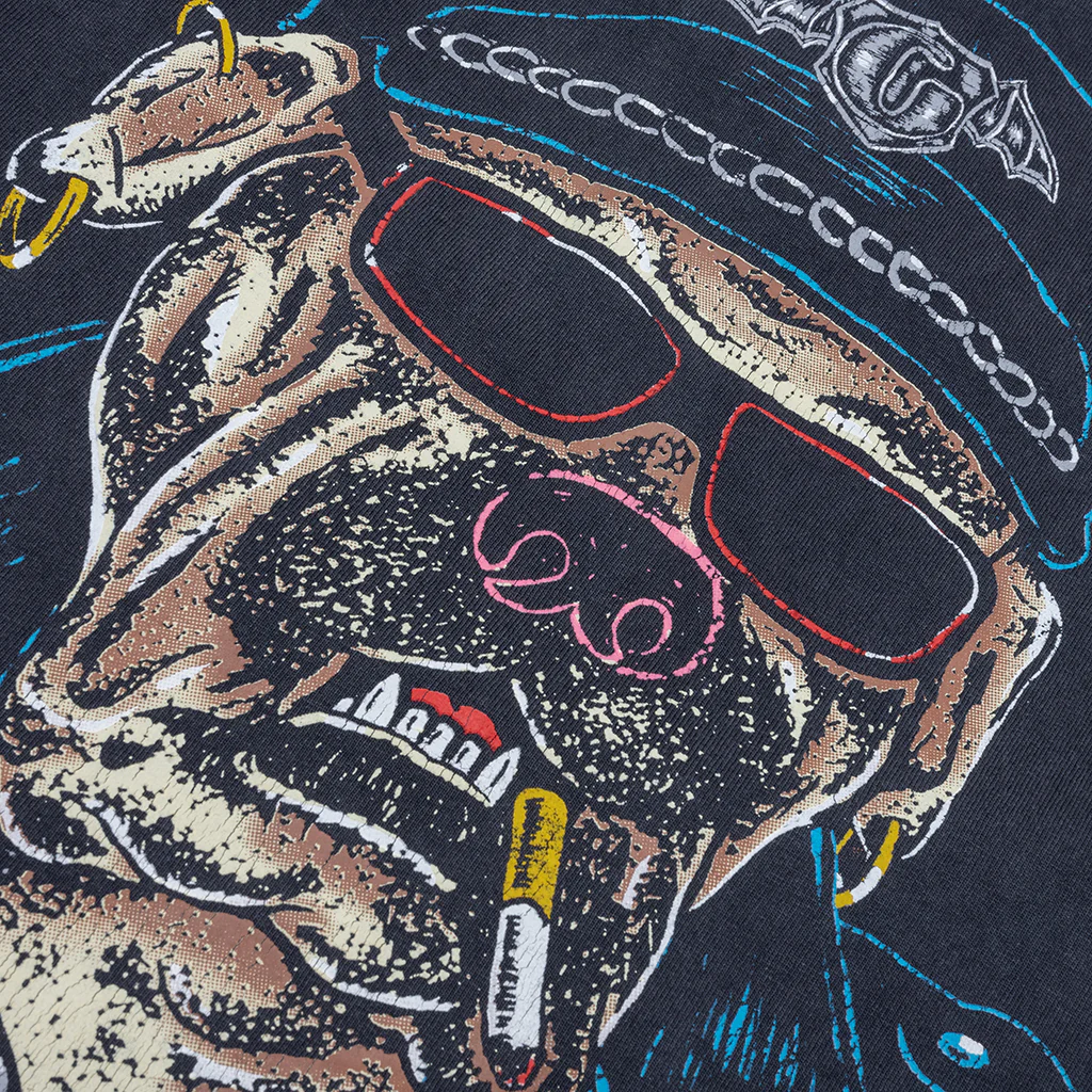 Oct Biker Dog Tee - Vintage Black - Image 3