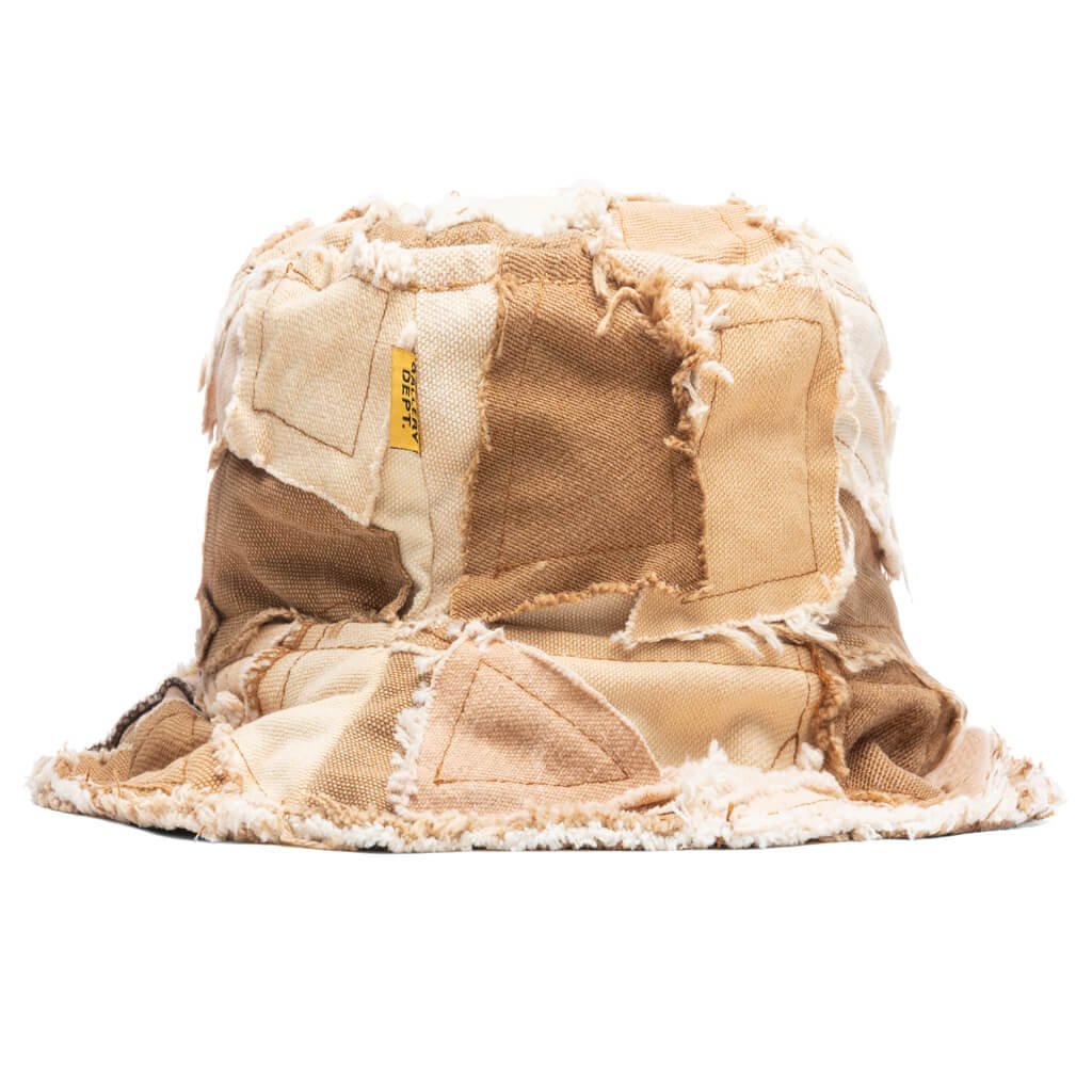 Recycled Canvas Bucket Hat - Tan - Image 3