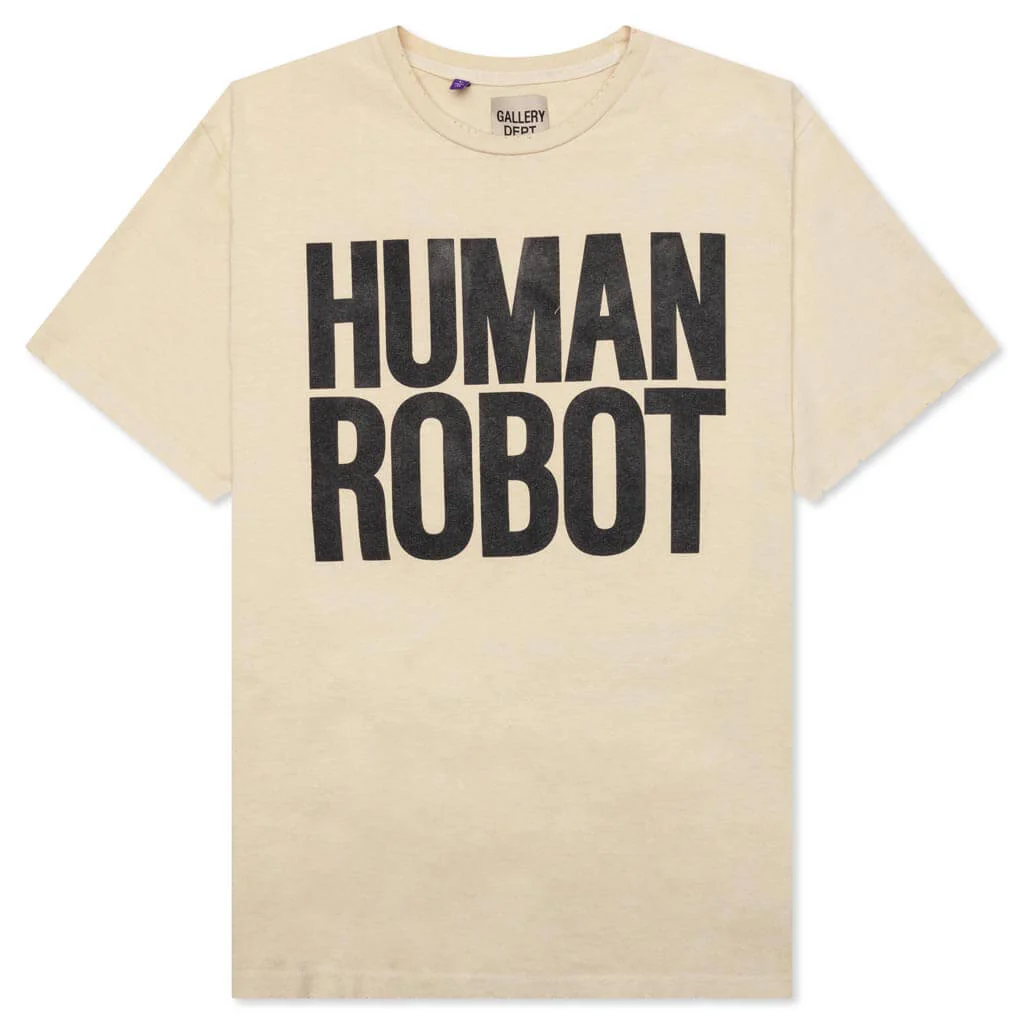 Robot Brain Tee - Antique White