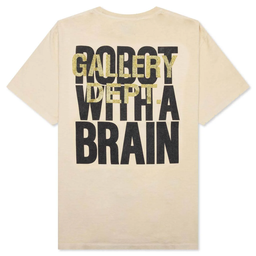 Robot Brain Tee - Antique White - Image 2