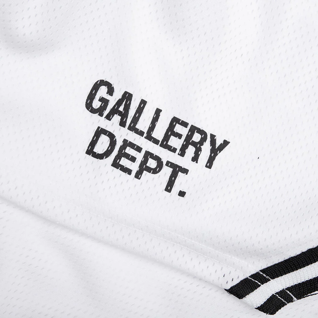 Venice Court Shorts - White/Black - Image 3