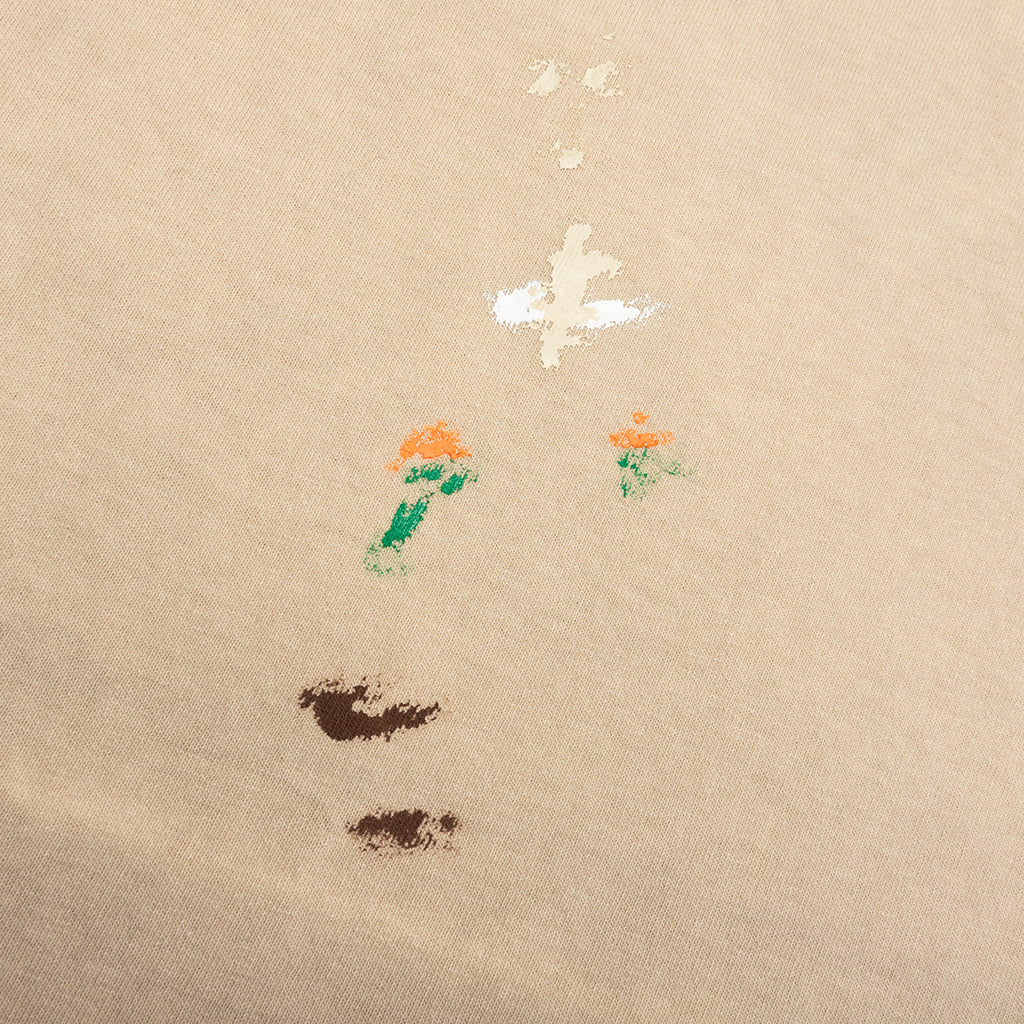 Vintage Logo Painted Tee - Taupe - Image 4