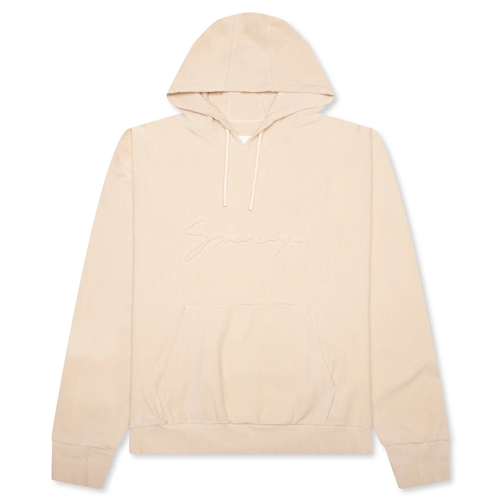 Boxy Fit Velvet Sweatshirt With Pocket Base - Clay