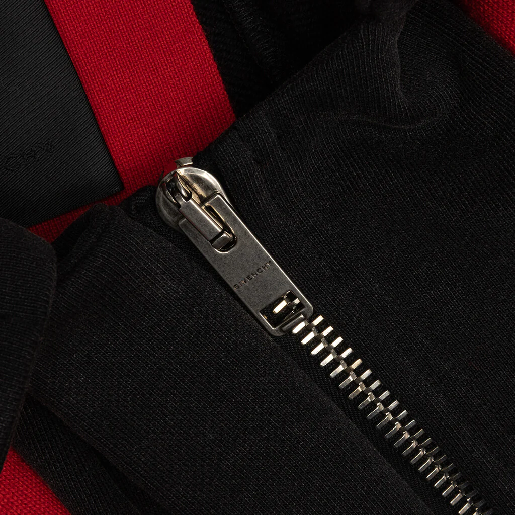 Embroidered Varsity Jacket - Red - Image 3