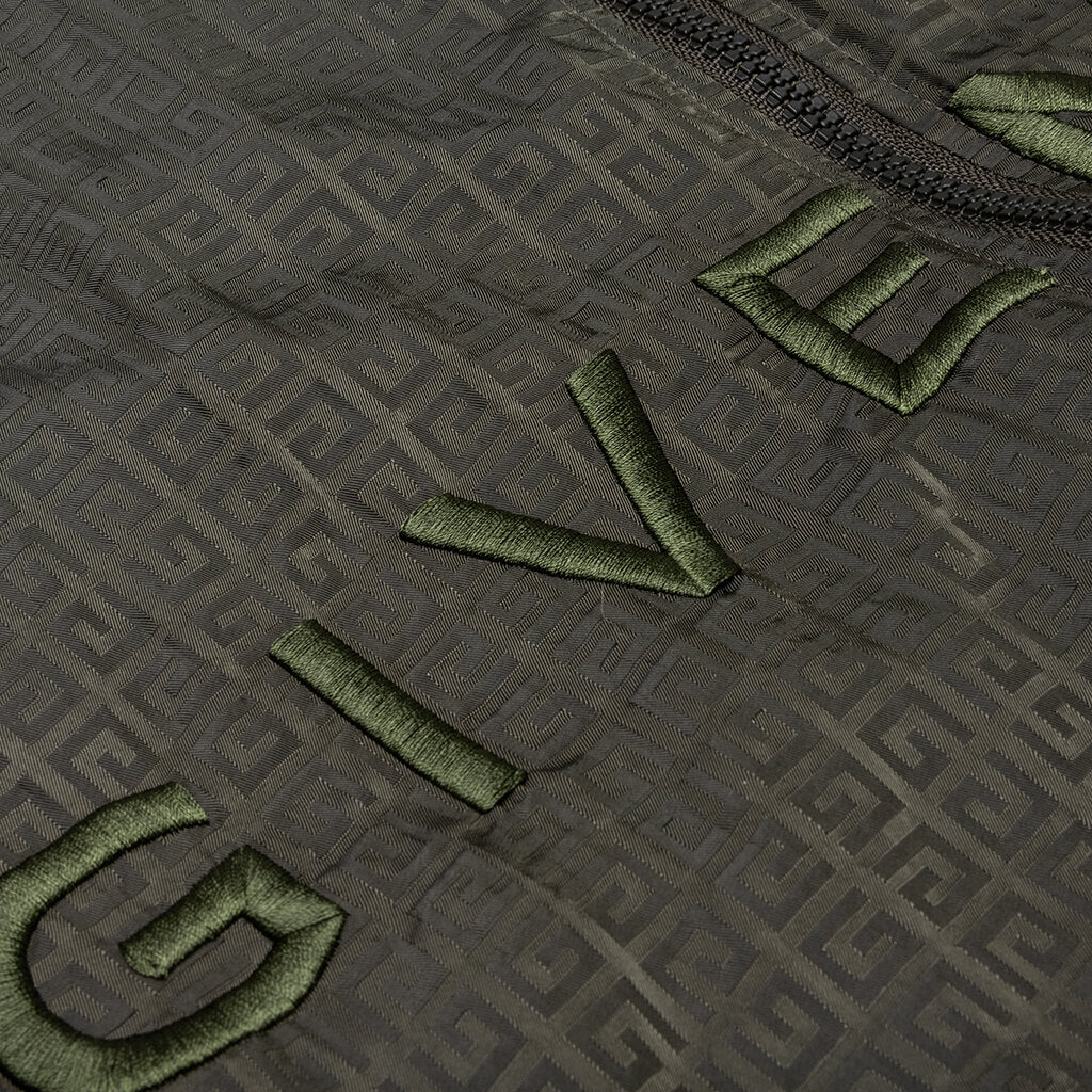 Garment Dye Embroidered Jacket - Military Green - Image 3