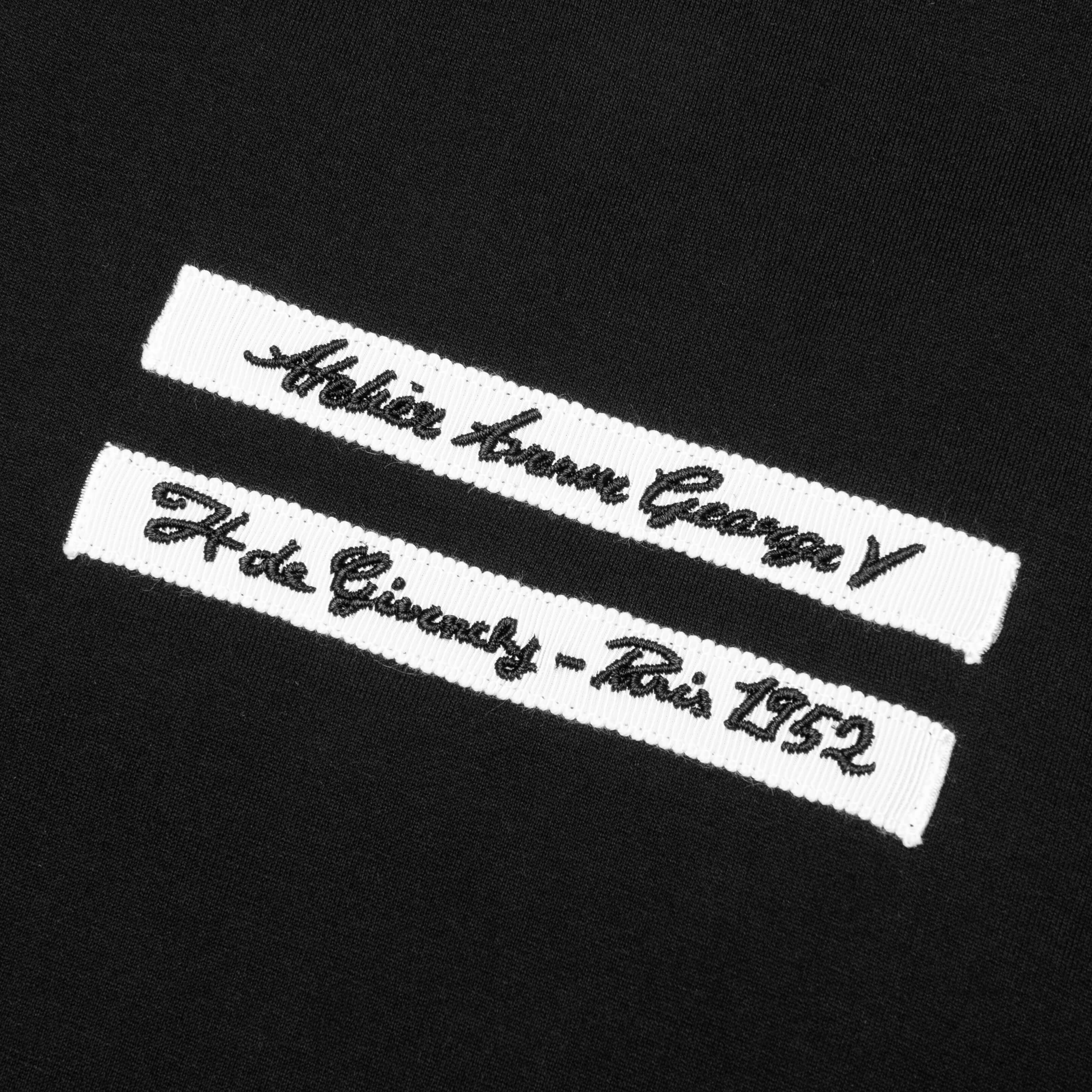 Gros Grain in Cotton T-Shirt - Black - Image 4