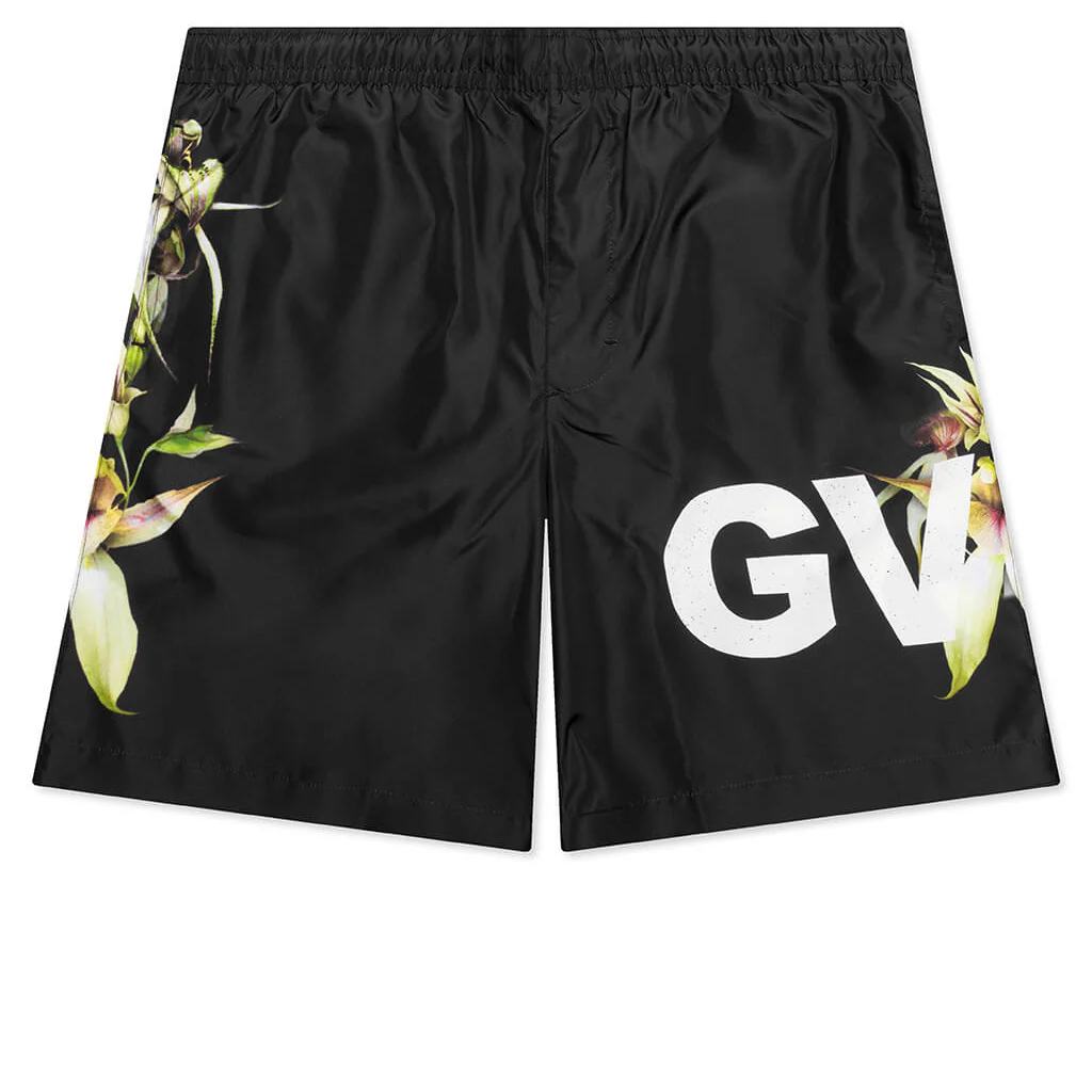 Long Swimwear - Black/White/Yellow