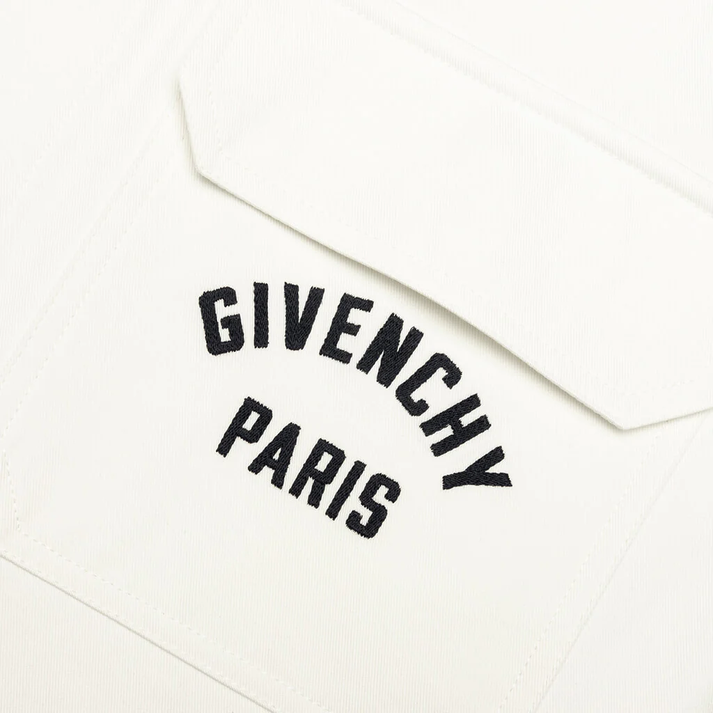 Paris Patch Pocket Overshirt - Ivory - Image 4