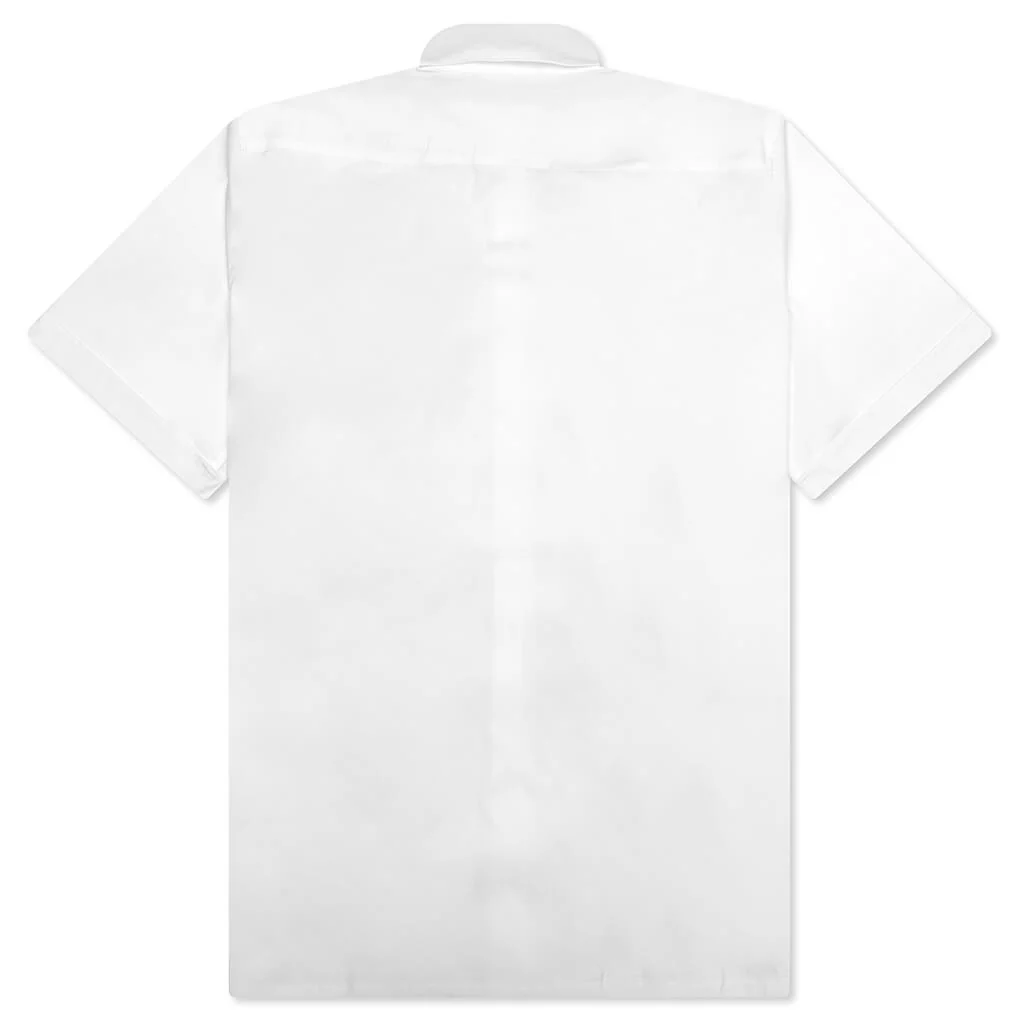 Short Sleeve Military Shirt - White - Image 2