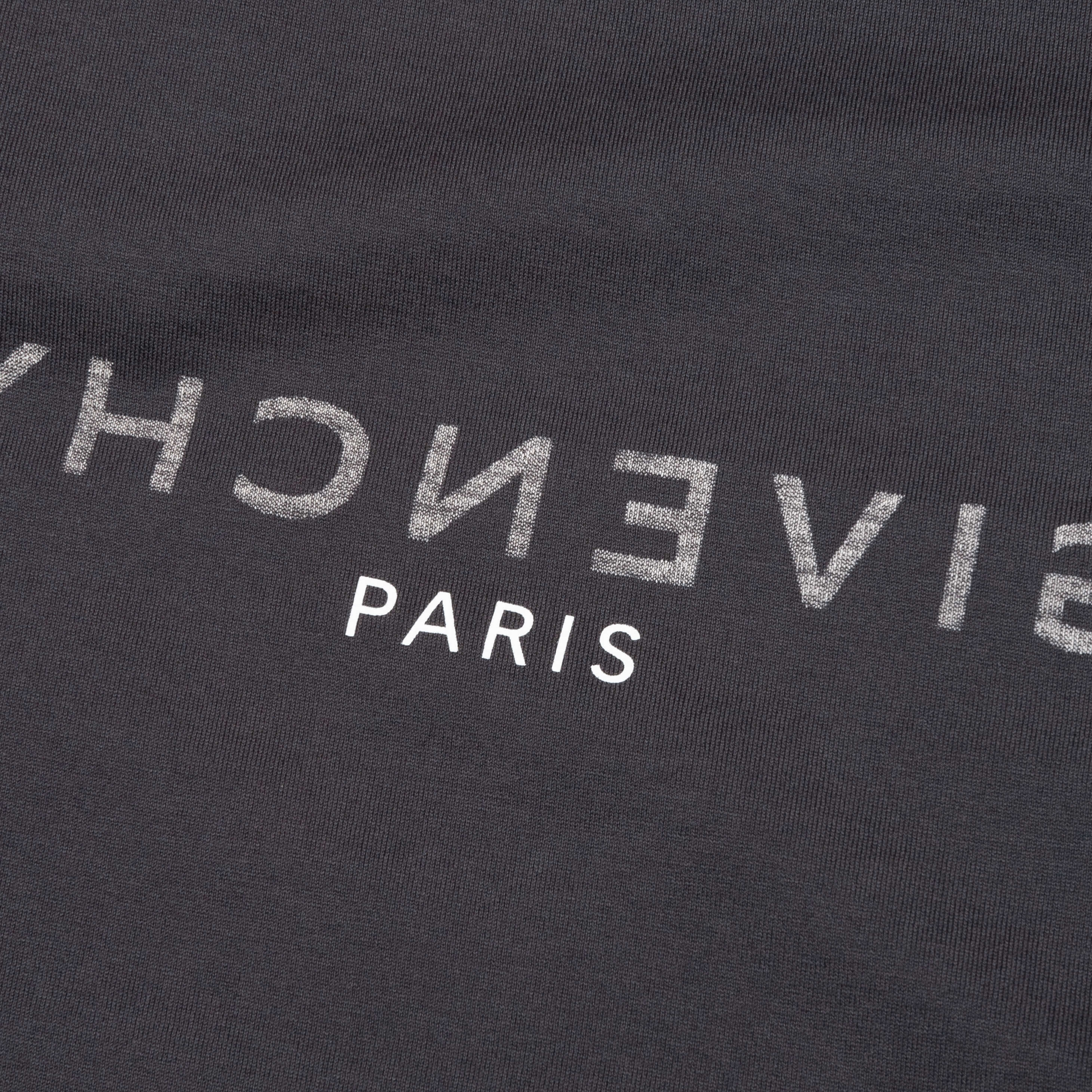 Slim Fit Reverse Print T-Shirt - Charcoal - Image 4