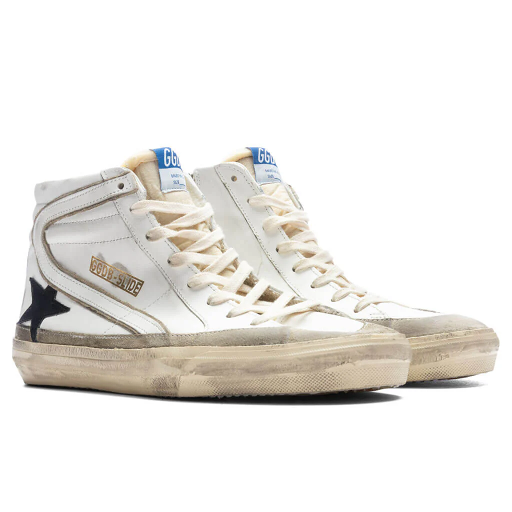 Slide Leather - White/Yellow/Black - Image 2