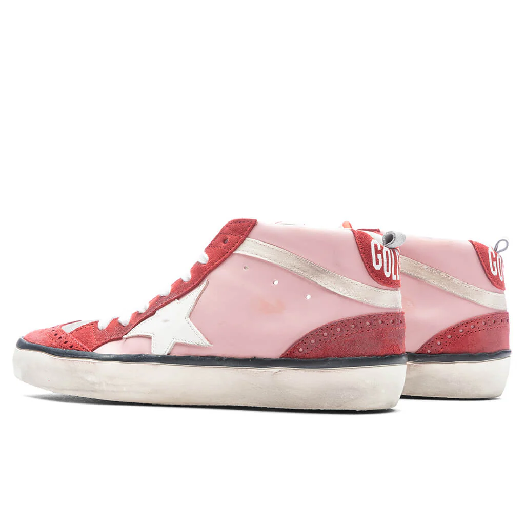 Women's Mid Star Toe Star and Spur - Antique Pink/Red/White - Image 3