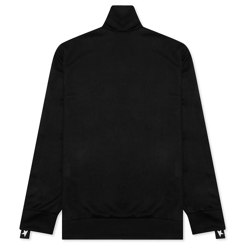 Star Zipped Track Jacket - Black/White - Image 2