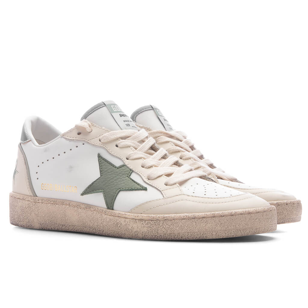 Women's Ball Star - White/Green/Silver - Image 2