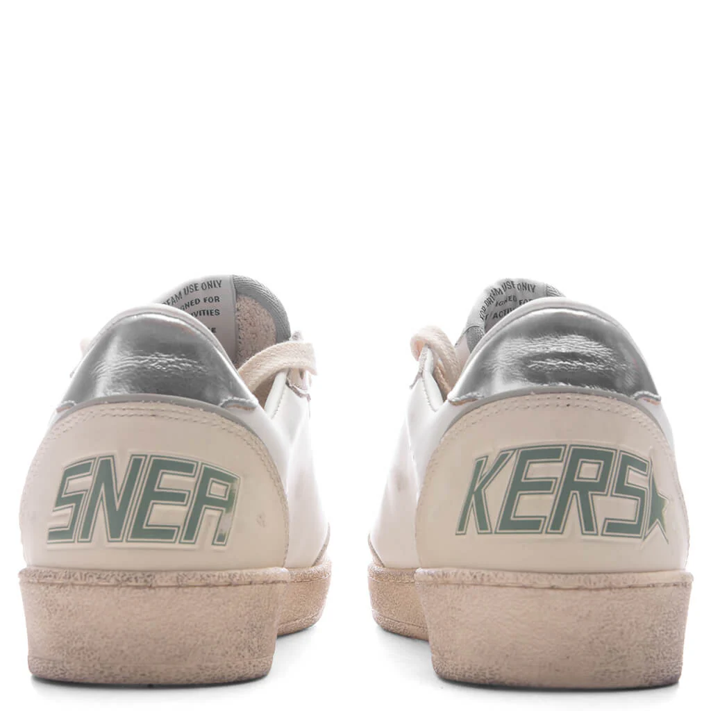 Women's Ball Star - White/Green/Silver - Image 4