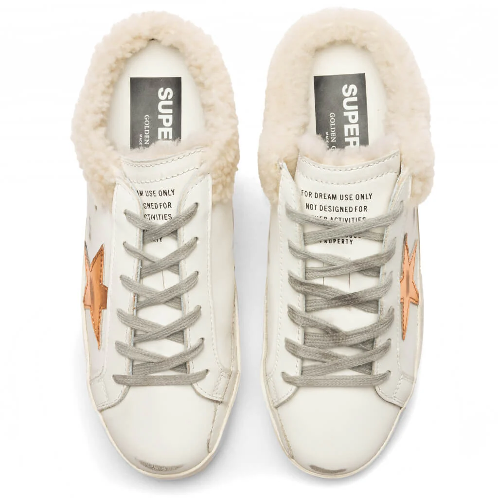 Women's Super Star Sabot - White/Chocolate Brown/Beige - Image 4