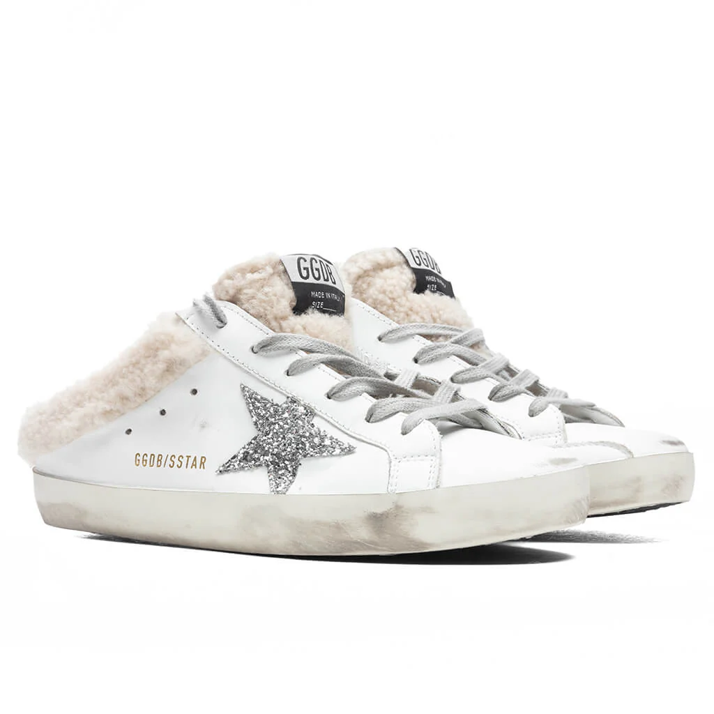 Women's Super-Star Sabot - White/Silver/Beige - Image 2