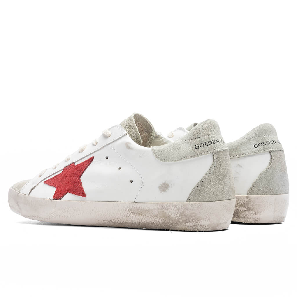 Women's Super-Star Spur and Heel Sneakers - White/Ice/Red - Image 3