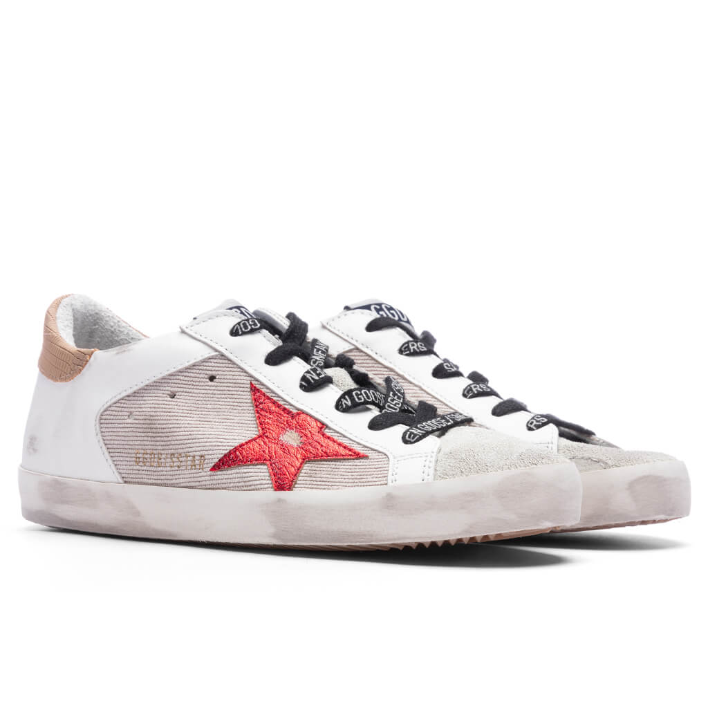 Women's Super-Star - Taupe/Red/Light Brown - Image 2