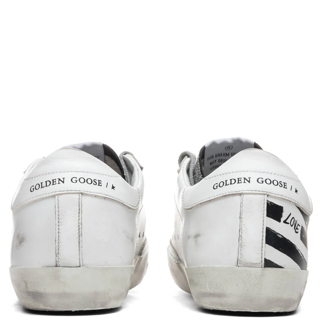 Women's Super-Star Sneakers - White Silver/Black Flag - Image 4