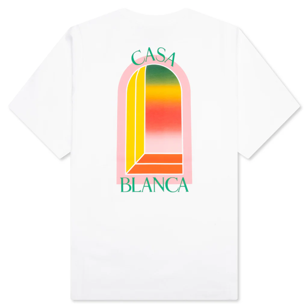 Gradient Arch Logo T-Shirt - White - Image 2