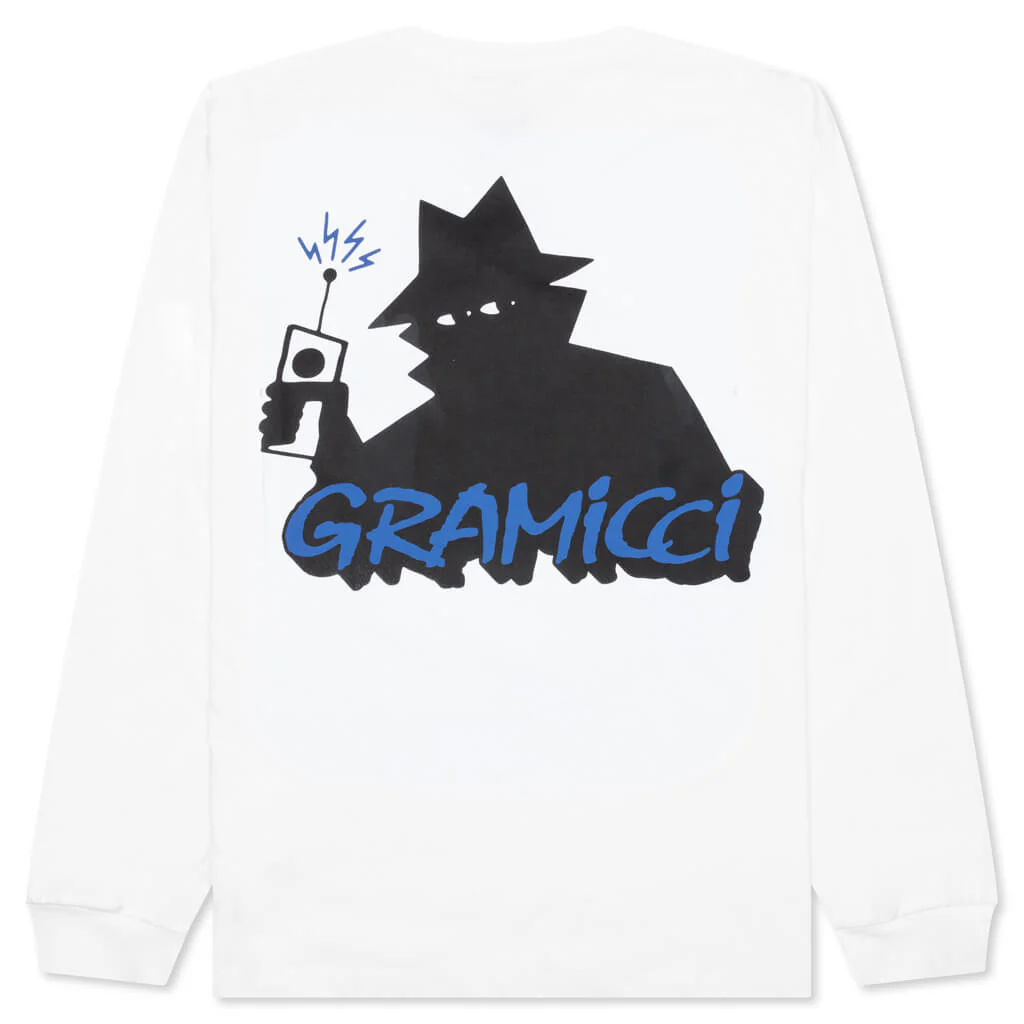 Real Bad Man x Gramicci Records L/S Tee - White - Image 2