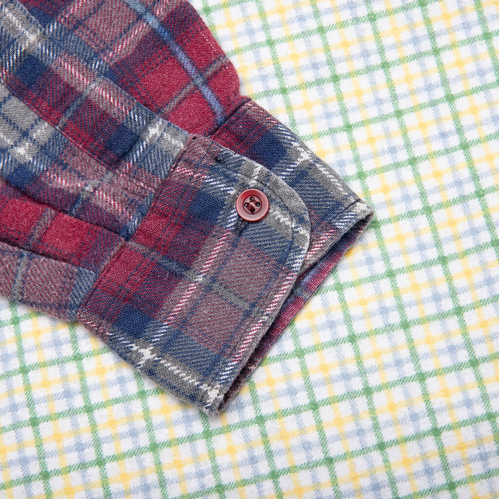 Flannel Shirt 7 Cuts Wide Shirt - Assorted - Image 5