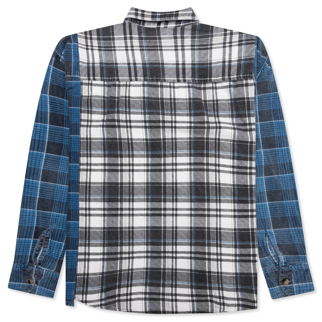 Flannel Shirt Ribbon Wide Shirt - Assorted - Image 2