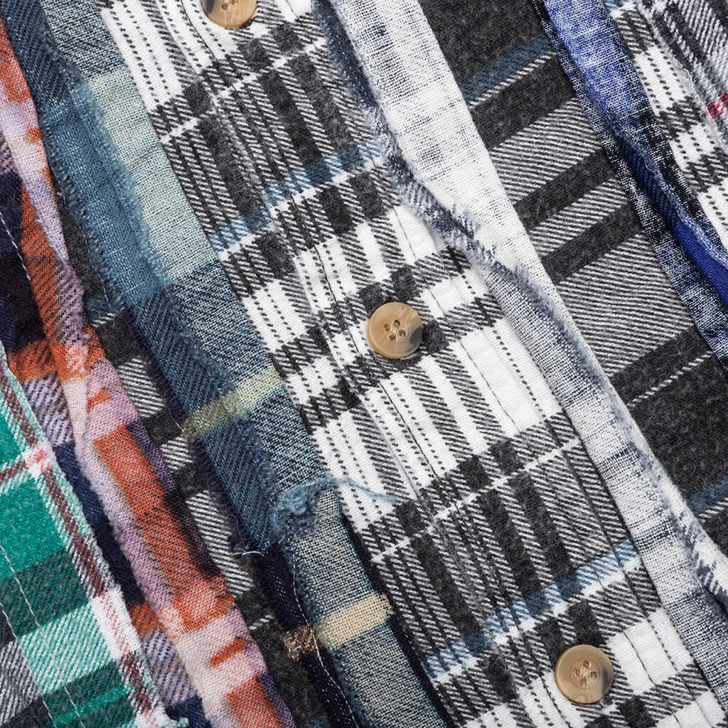 Flannel Shirt Ribbon Wide Shirt - Assorted - Image 4