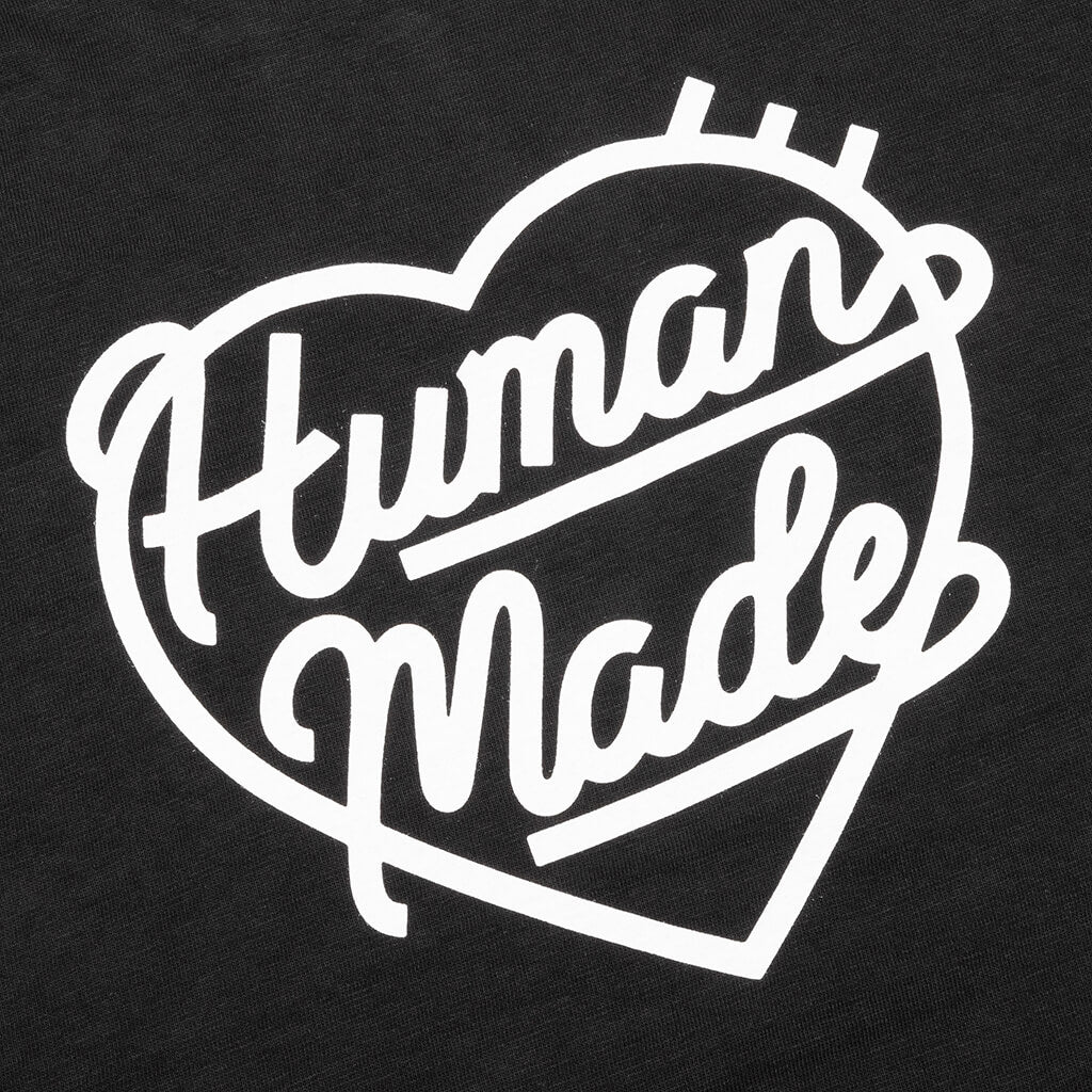 Heart Badge T-Shirt - Black - Image 6