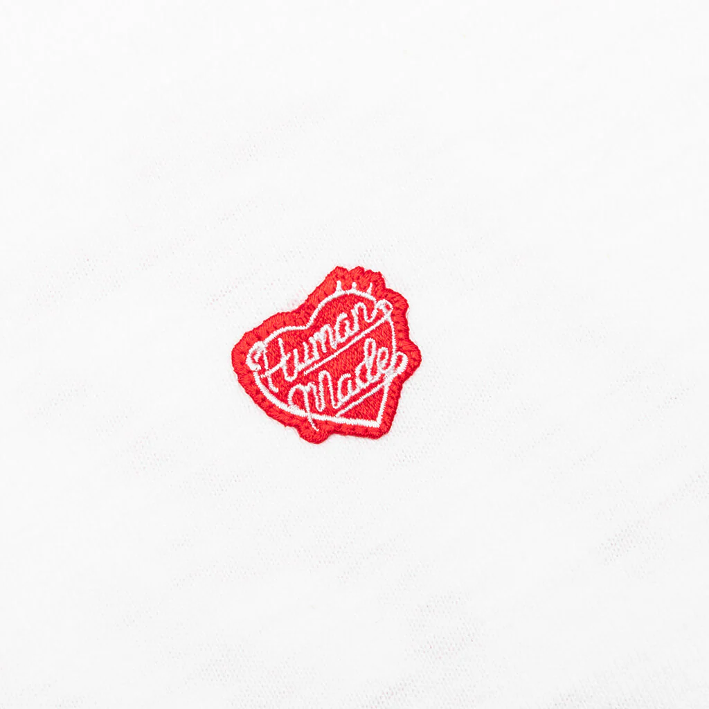 Heart Badge T-Shirt - White - Image 3