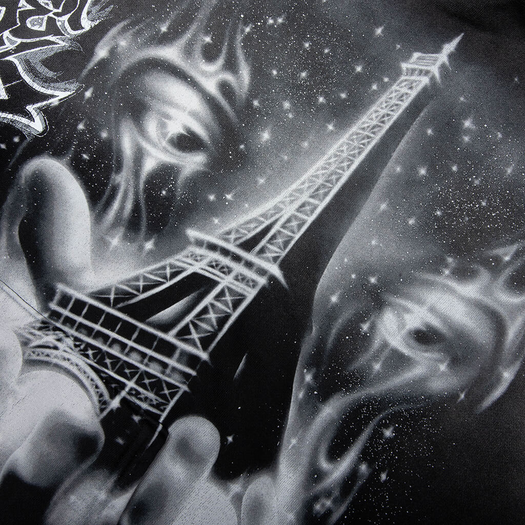 Eiffel Tower Hoodie - Black - Image 4