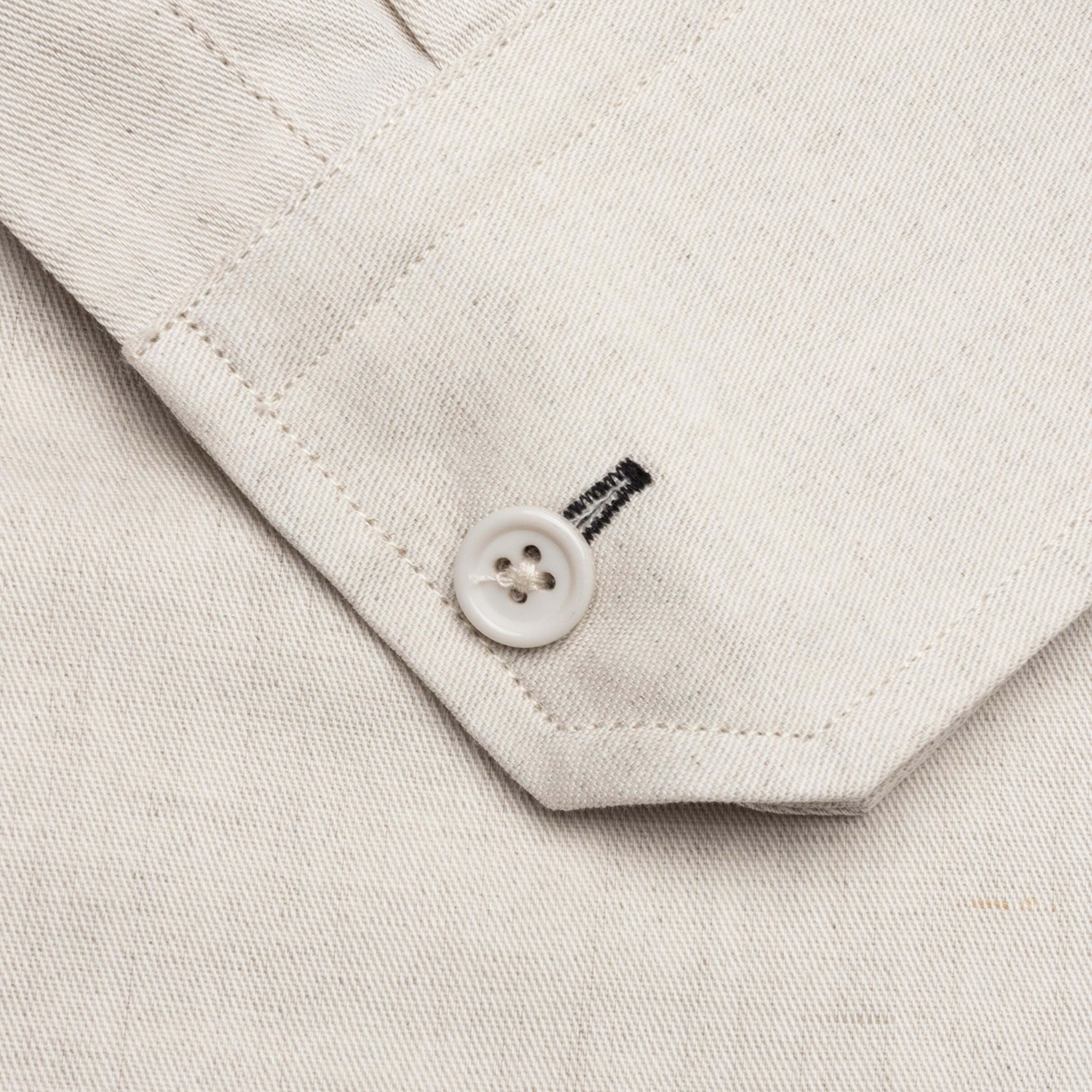 Cotton-Linen Cargo Shirt - Twill/Natural - Image 6