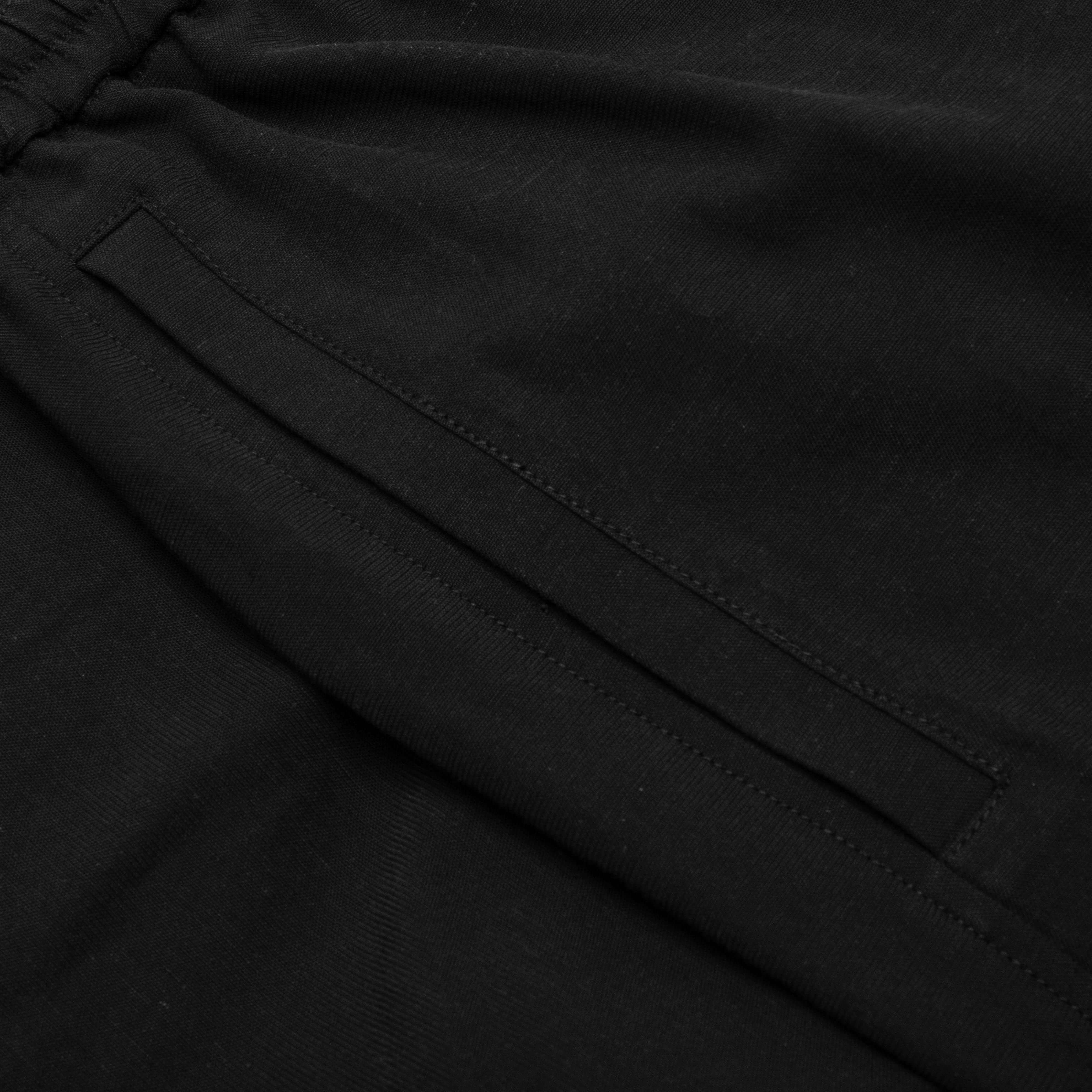 Cotton-Linen Core Pant - Black - Image 3