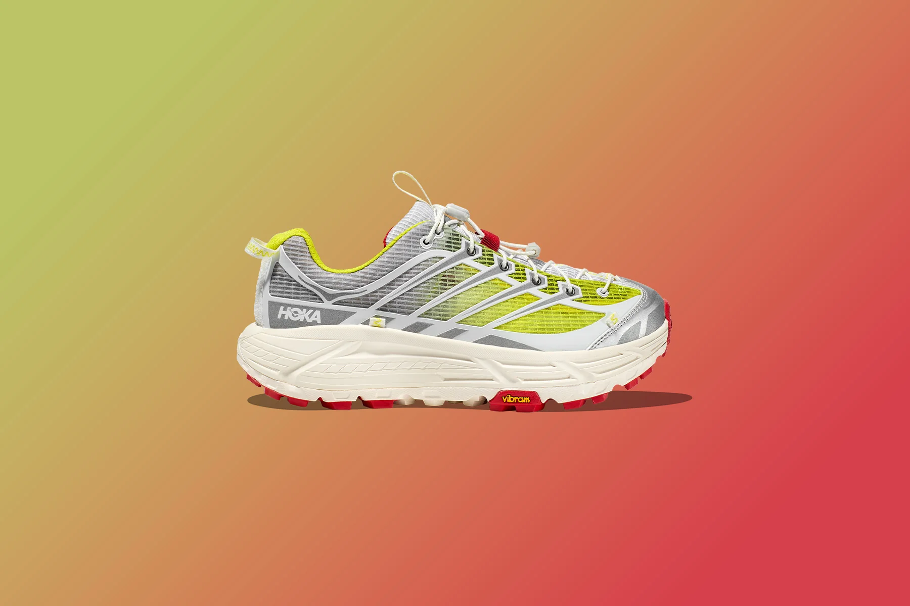 Hoka x Nicole McLaughlin Mafate Speed Three 2 - White/Neon - Image 6