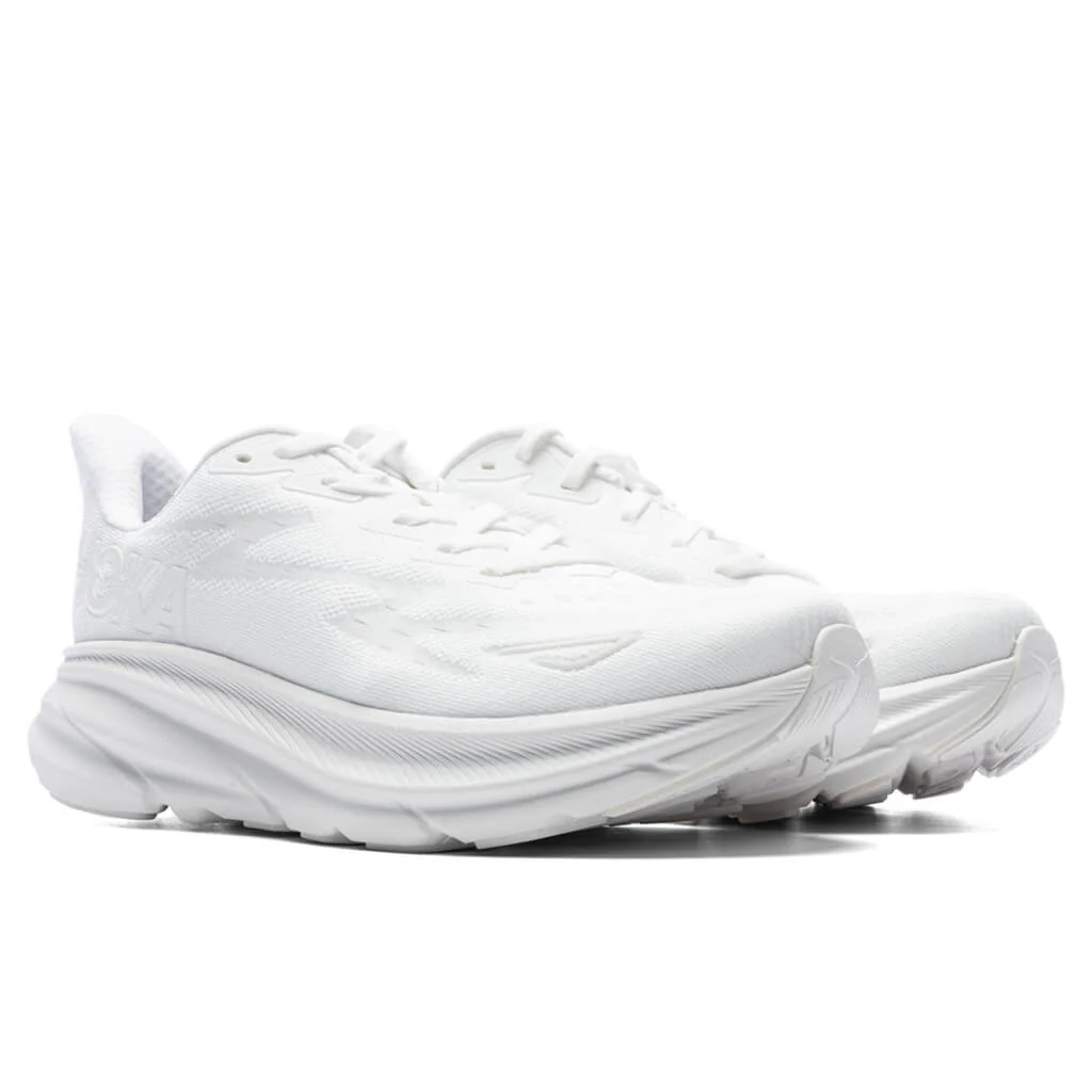Women's Clifton 9 - White/White - Image 2